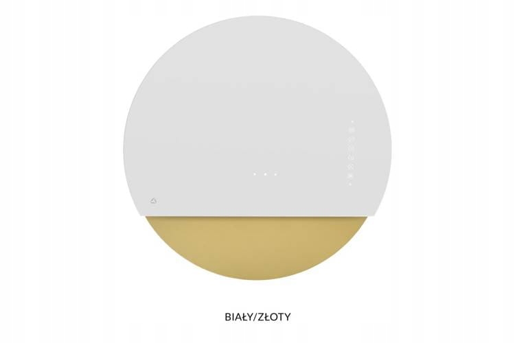 Ciarko Design Okap Przyścienny Eclipse White/Gold CDP6001BZ