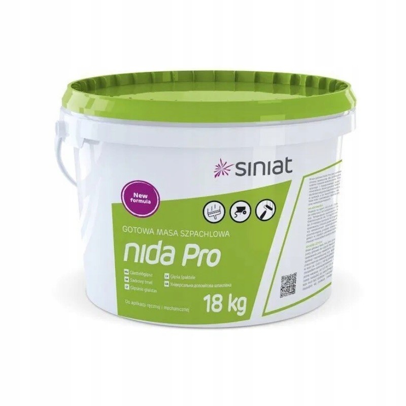 Masa Szpachlowa Gotowa Gładź Siniat Nida Pro 18KG