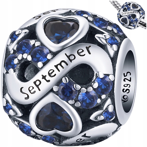 

Charms Miesiąc Wrzesień srebro pr 925 koralik