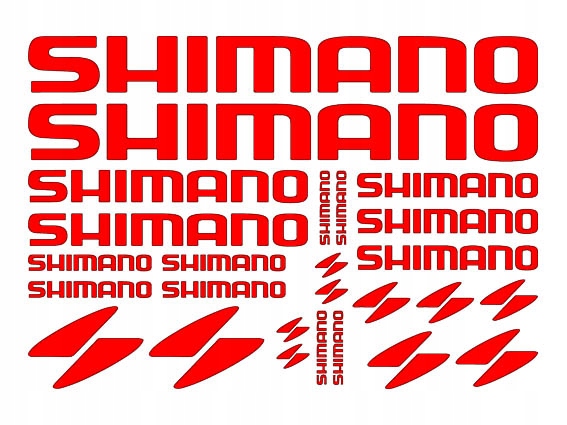 SHIMANO ___ naklejki ___ KOLORY Długość 1 mm