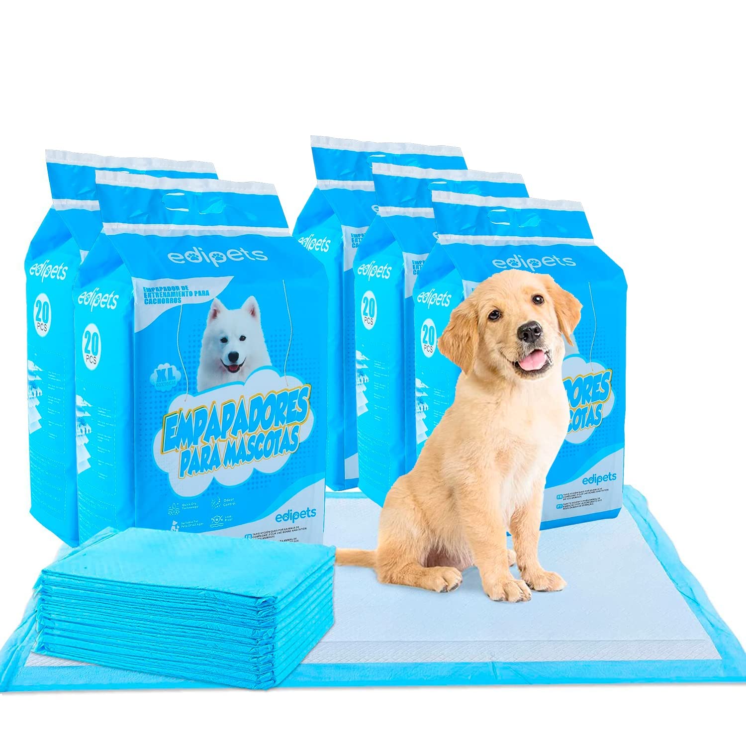 Hygienické podložky pro štěňata 60x90 Edipets 100 ks M940
