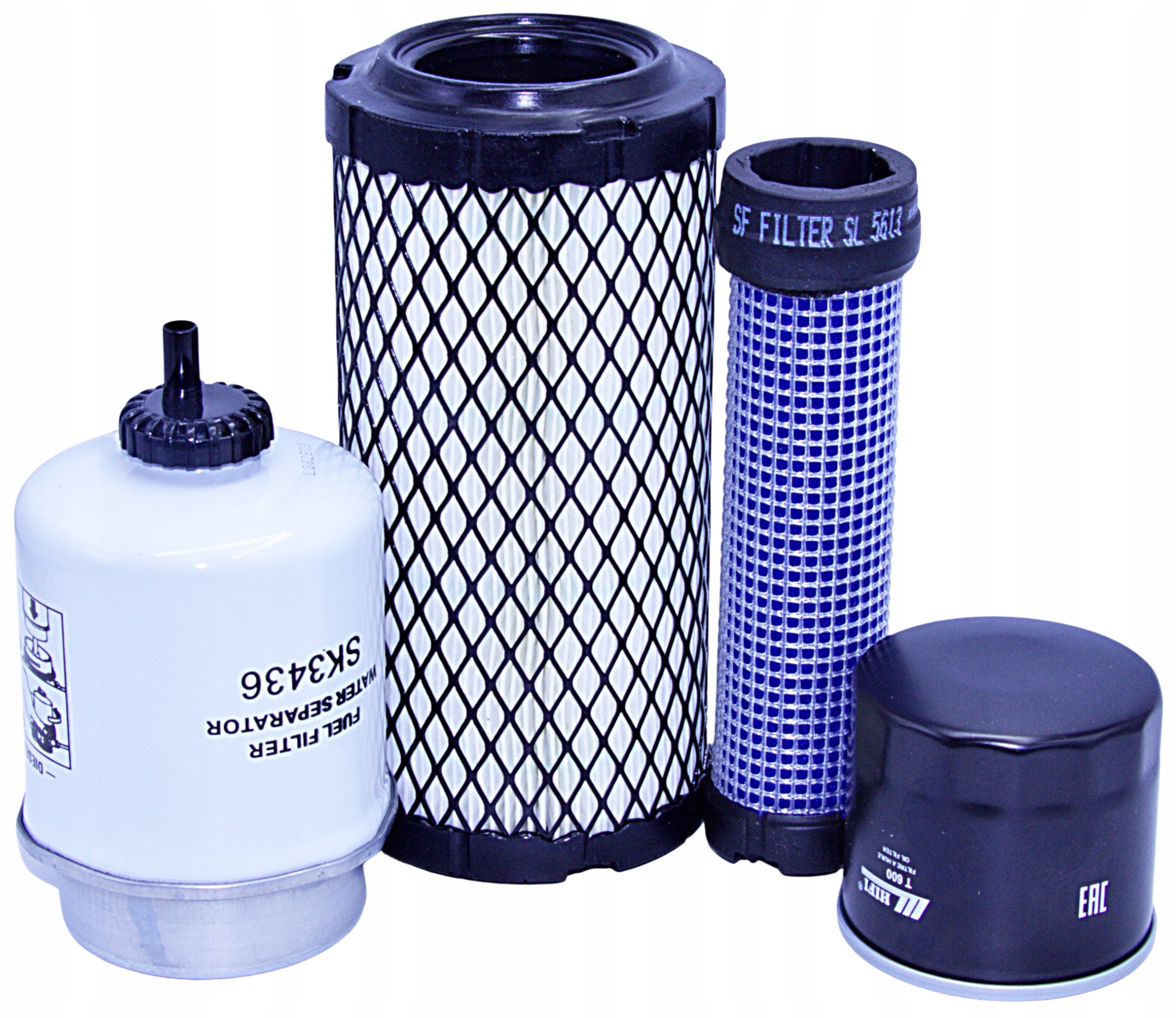 Filtry Wacker Neuson 28 Z 3, 28Z3 – od roku 2017 – vzduch, olej, palivo