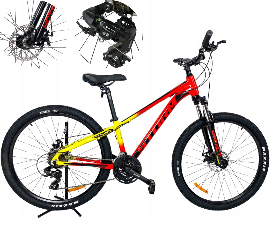 Rower Mtb 27,5 Lekki rama Aluminiowa 13 cali górski Shimano Tarcze