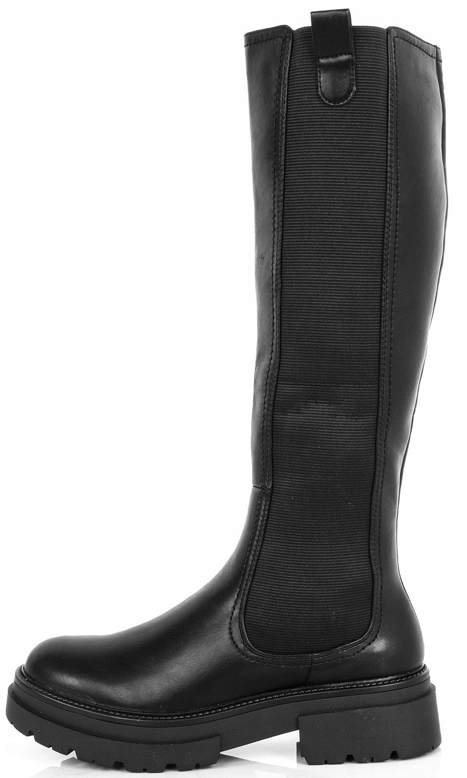 KOZAKI OFICERKI ELASTYCZNE CZARNE SKÓRZANE 38 Kolekcja jesień/zima