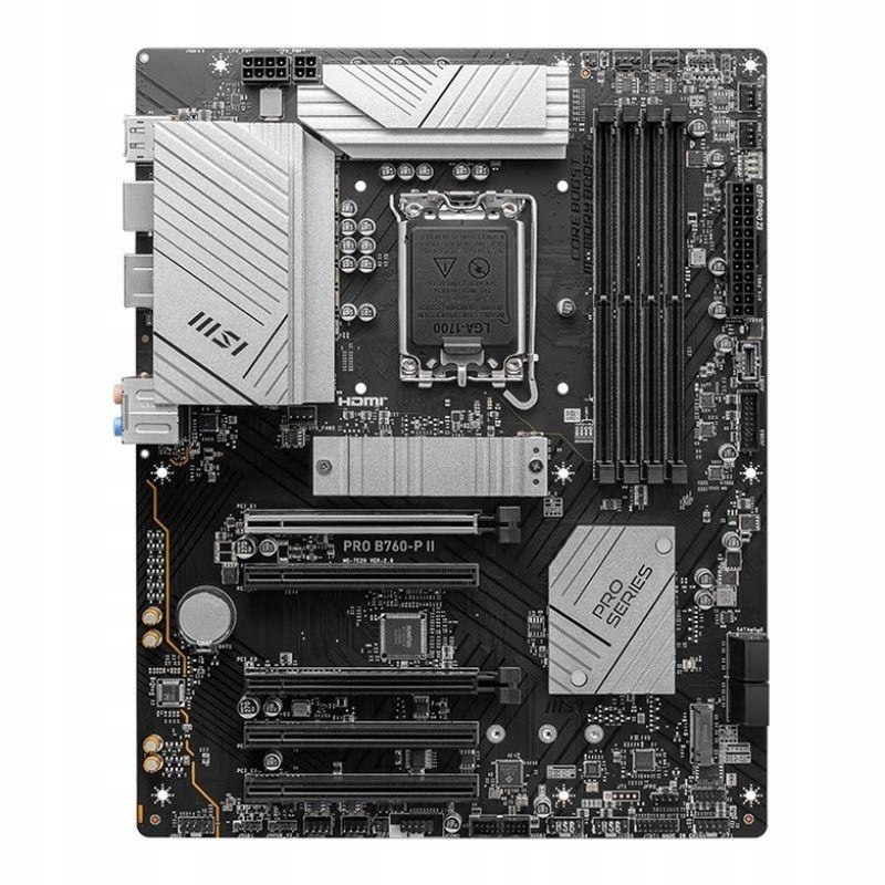 Doska Msi Pro B760-P II /B760/DDR5/SATA3/M.2/ USB3.1/PCIe4.0/s.1700/ATX