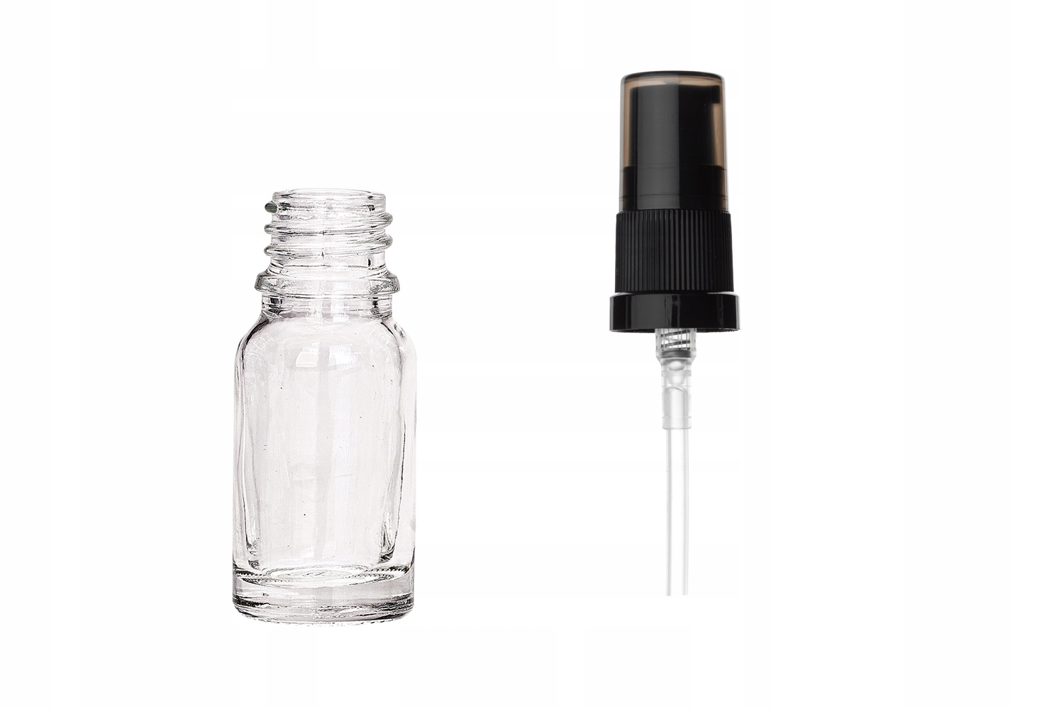 

Butelka szklana bezbarwna 10 ml z pompką [1] 5 szt