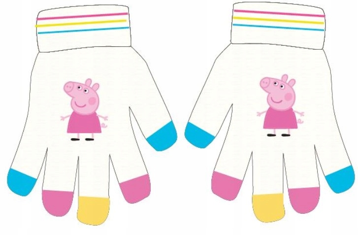Rękawiczki dziewczęce zimowe ŚWINKA PEPPA