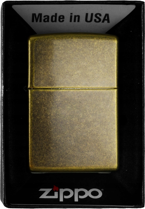 Zapalniczka Zippo Antique Brass 60001567 Wiatroodporna Benzynowa