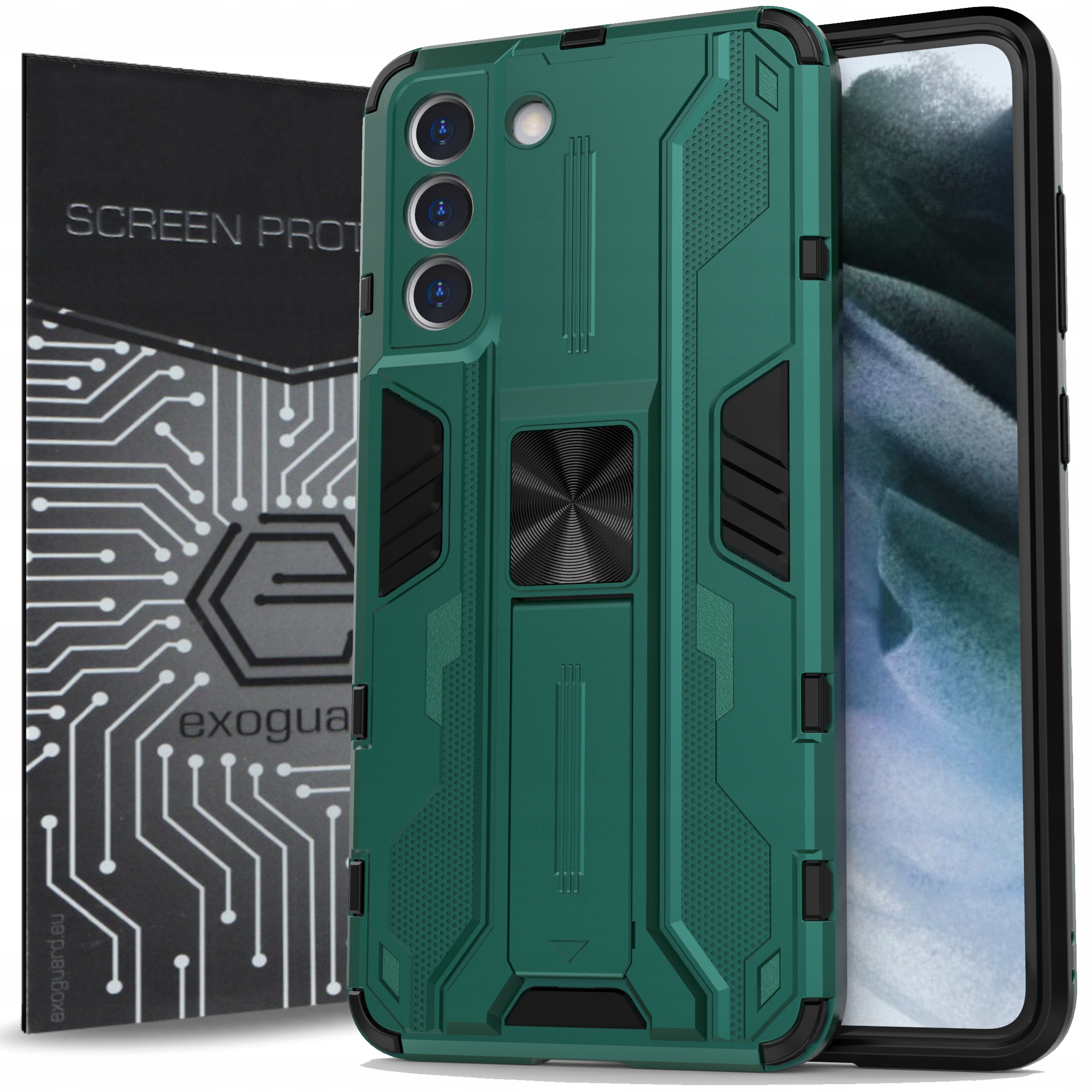 

Case Etui Pancerne+szkło do Samsung Galaxy S21 Fe
