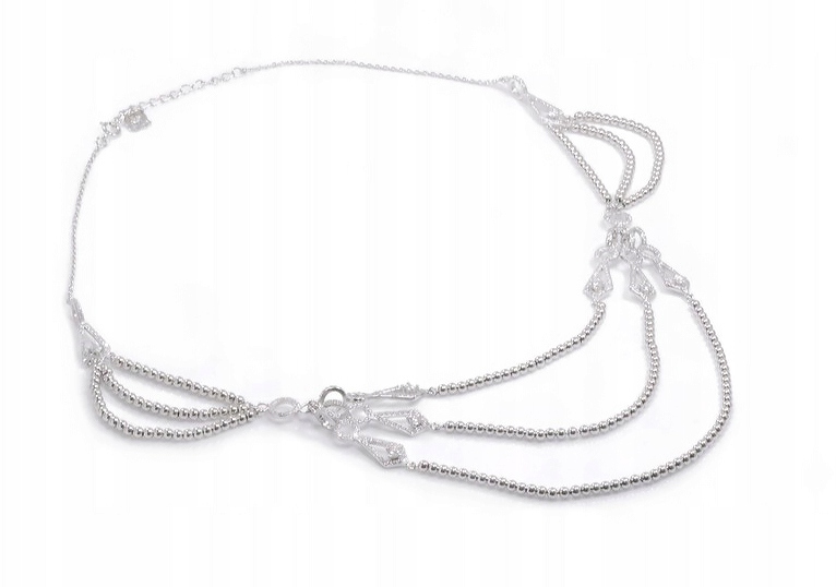 Náhrdelník kolia stříbrná rhodiovaná Ag 925 se zirkony N/KOLIA/11