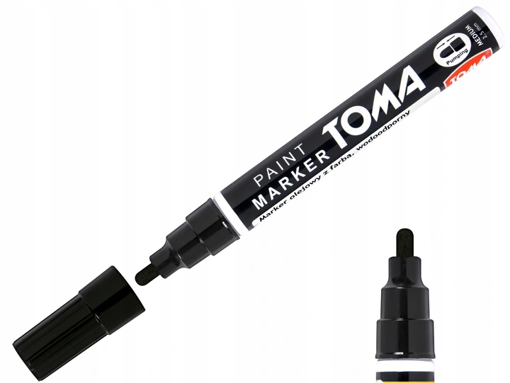 Marker olejowy olejny TOMA TO-440 2,5mm czarny