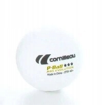 Piłeczki Cornilleau P-Ball ITTF białe 3 szt.