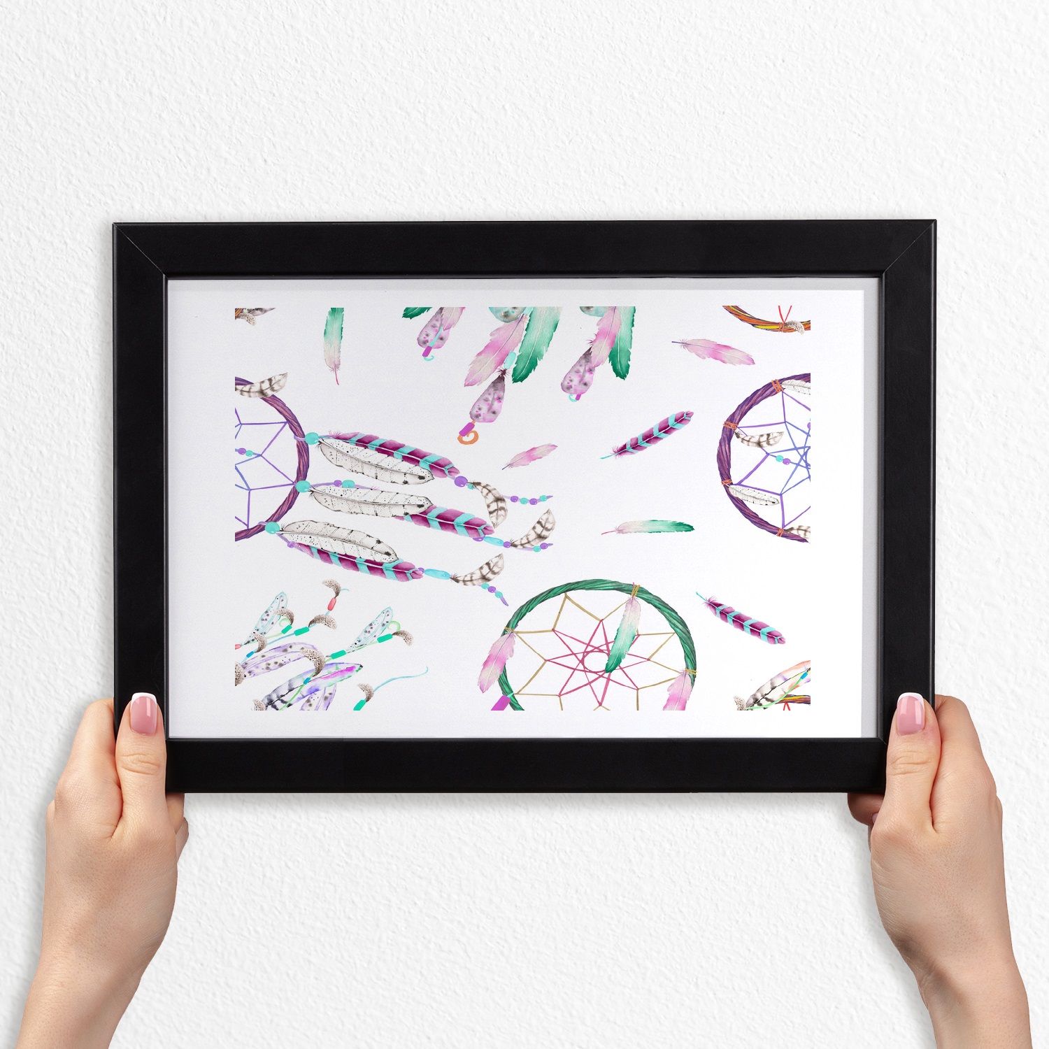 

Ścienny foto obraz z ramką Mdf Łapacze snów 30x20