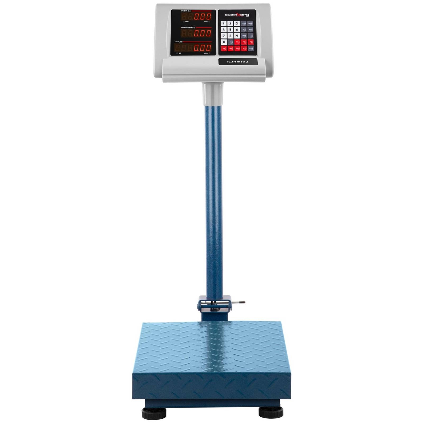 WAGA PLATFORMOWA MAGAZYNOWA PRZEMYSŁOWA CYFROWA 100kg / 10g SBS-PF-100/10B Marka Steinberg