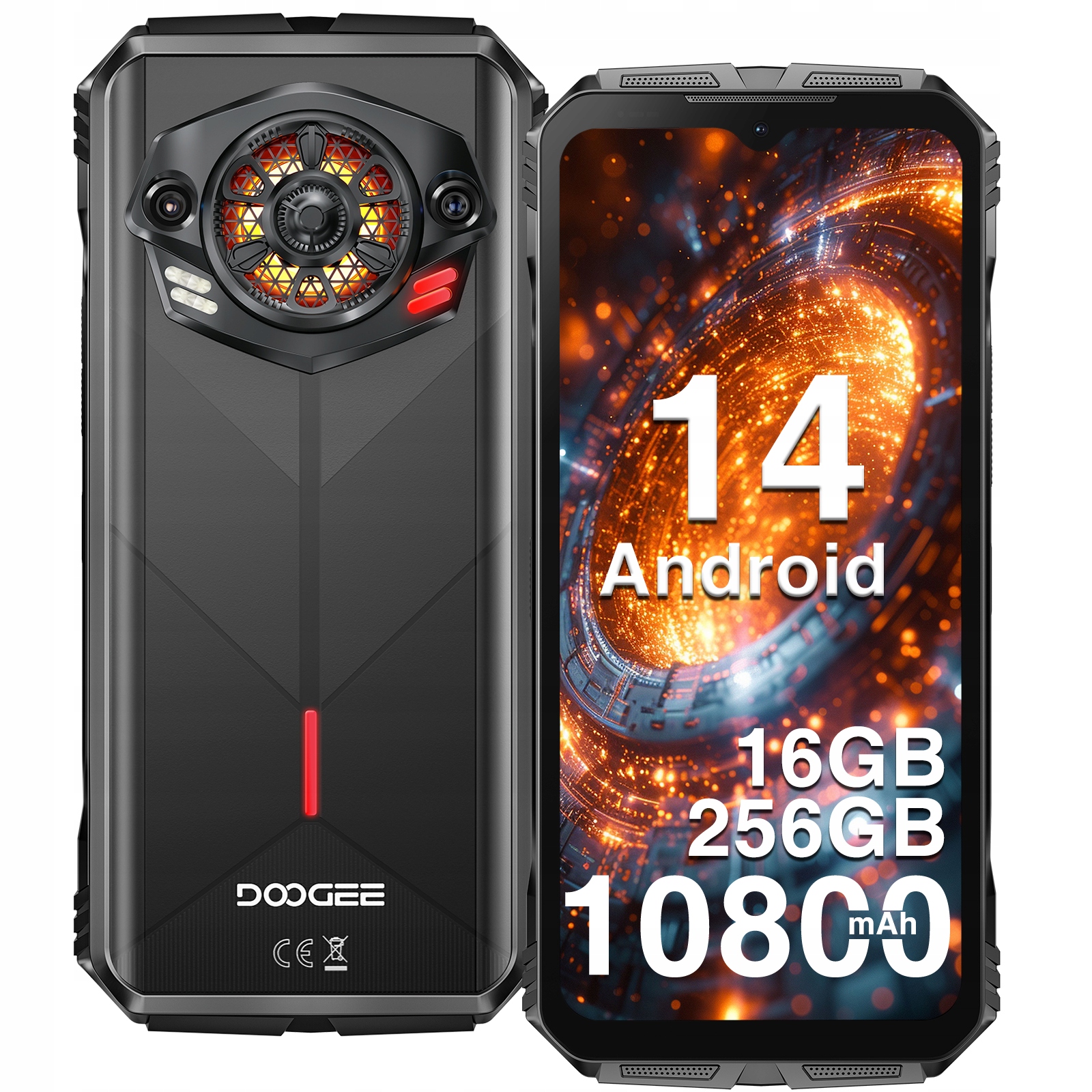 Doogee S Punk pancerny smartfon 16/256GB 10800mAh 6,58"FHD+ Nfc Android 14