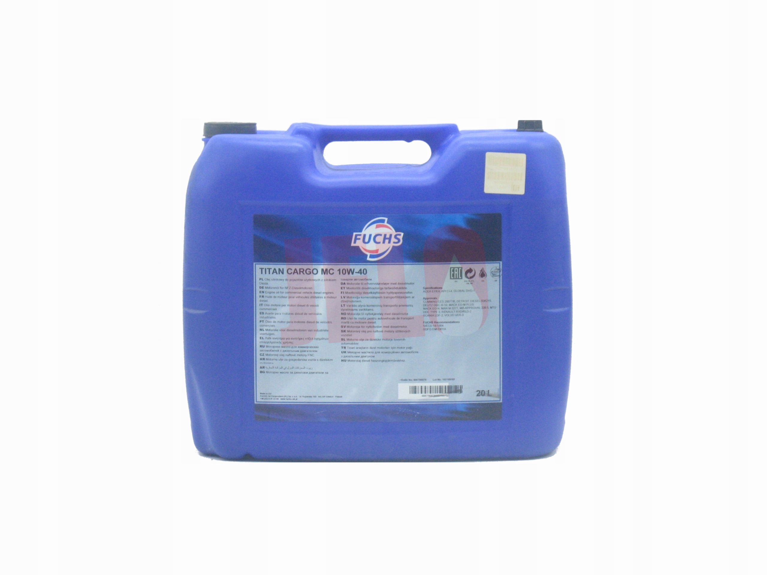 

Fuchs Titan Cargo MC 10W40 20L