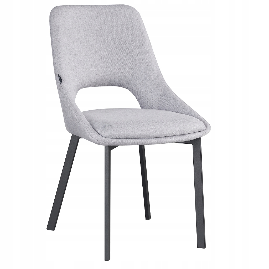 Krzesło tapicerowane szare do salonu, jadalni i kuchni nowoczesne Lumo
