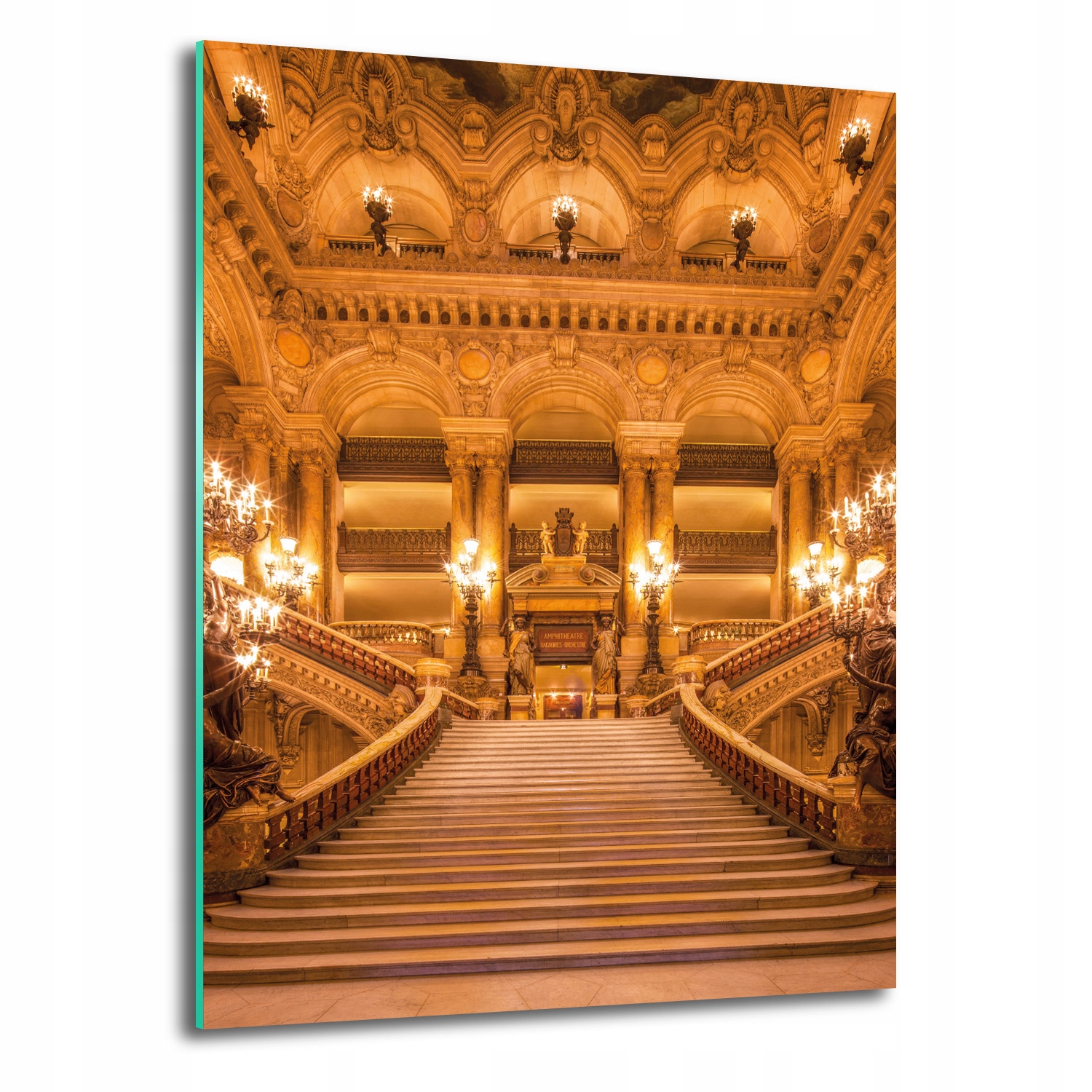 Skleněný obraz moderní Opera schody lampy 70x100