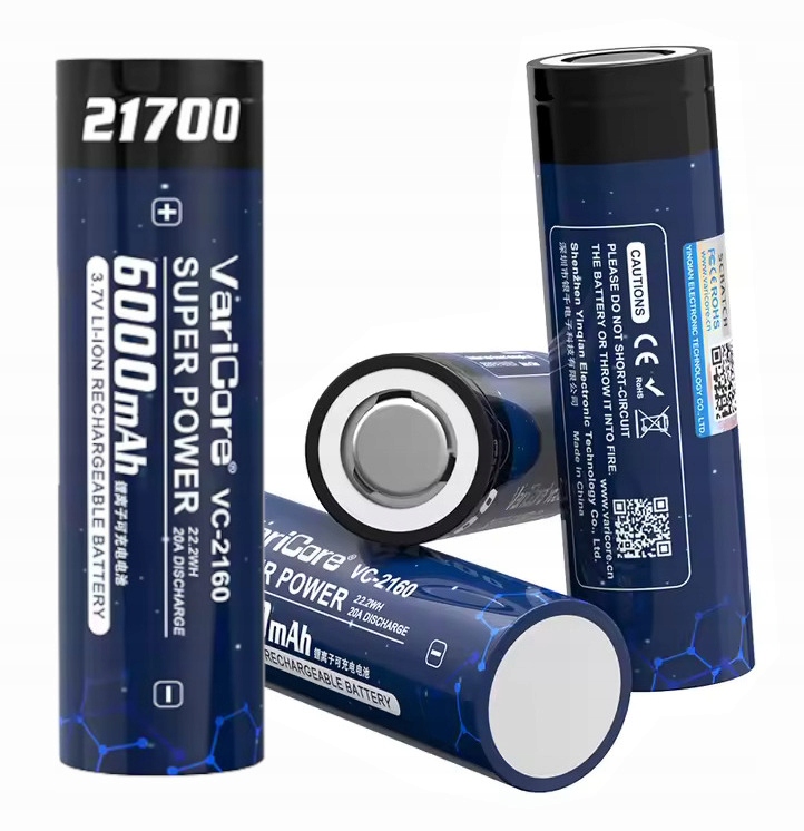 Akumulator bateria ogniwo VariCore VC-2160 21700 Li-ion 3.7V 6000mAh 4szt