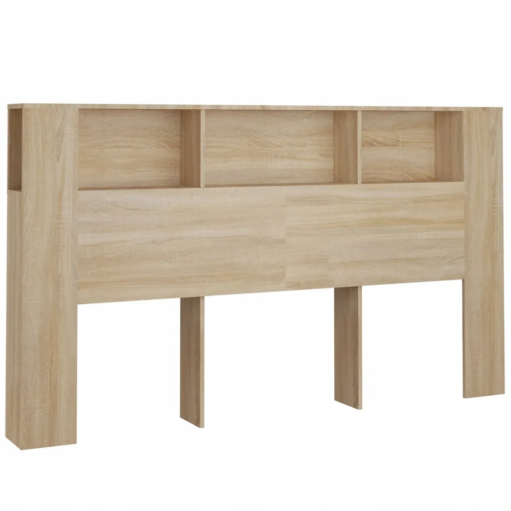 Čelo s policemi dub sonoma 180 x 18,5 x 104,5 cm