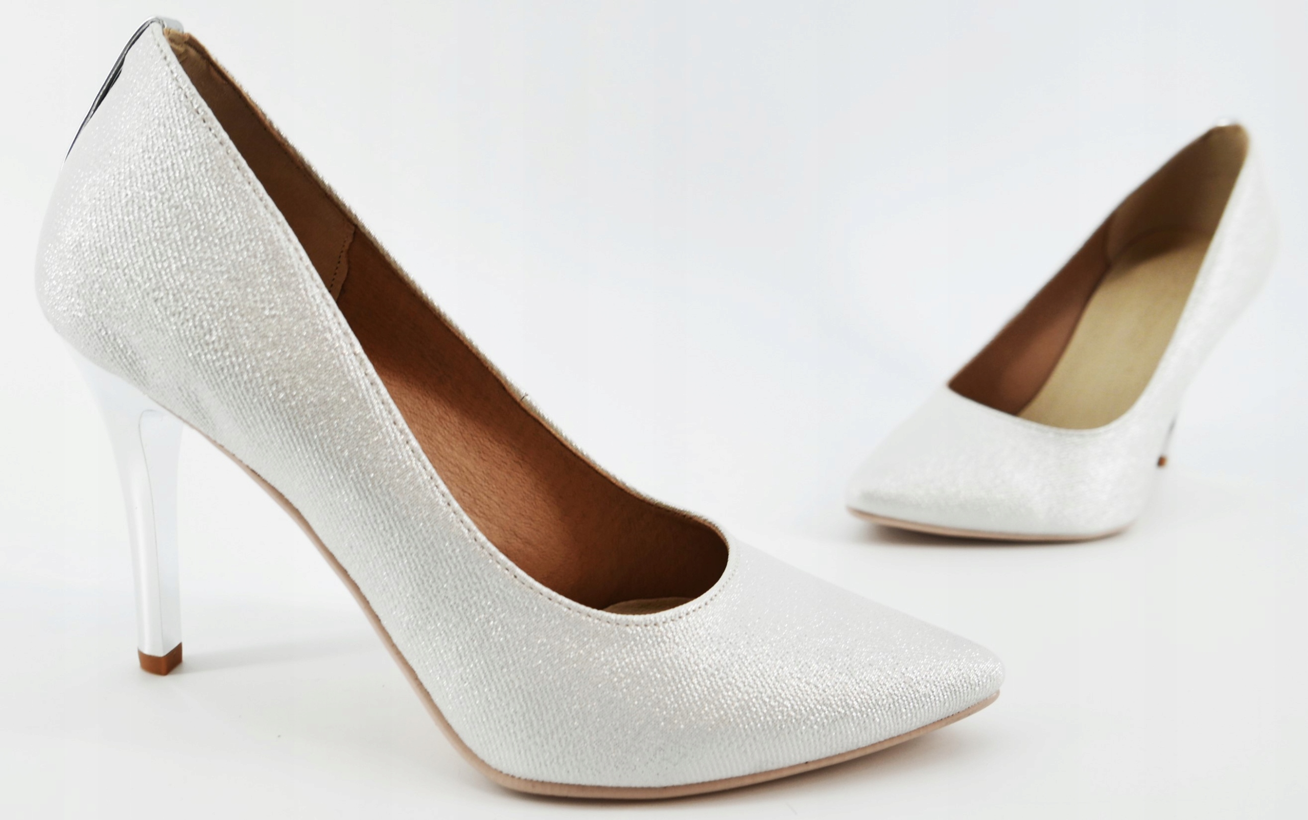 SKORPIO POLSKIE CZÓŁENKA SZPILKI SREBRNE BŁYSK R40 Kod producenta 665 SREBRNY GLAS