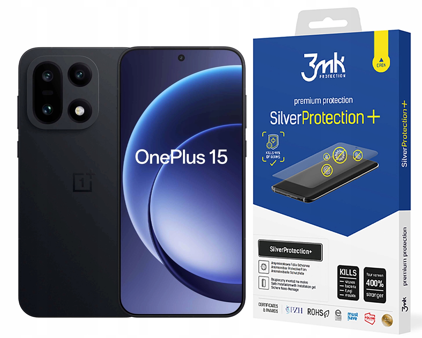 3MK Antimikrobiálna fólia Silver Protection+ pre OnePlus 15
