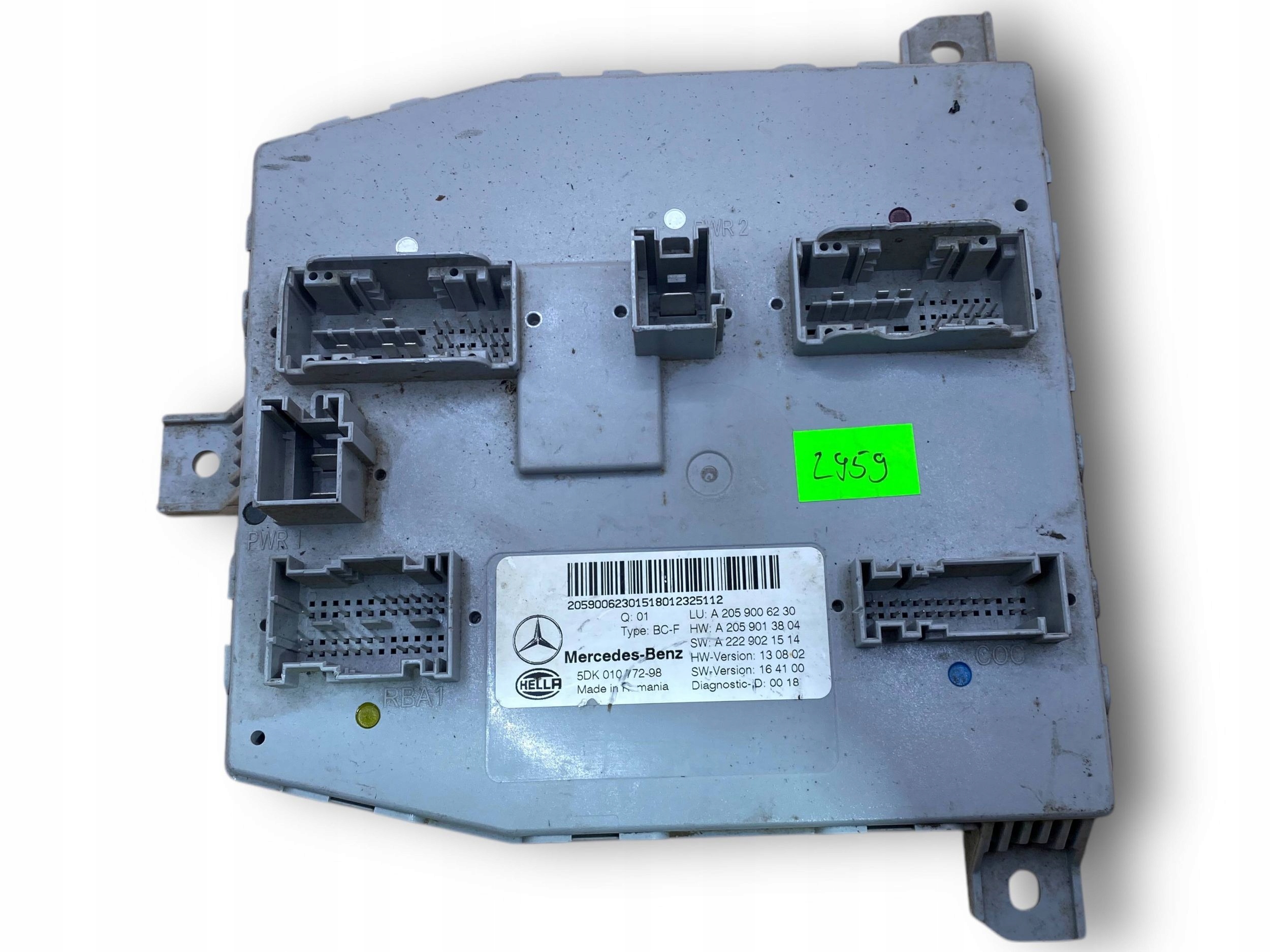 MERCEDES C W205 modul Bedienteil SAM -- $J