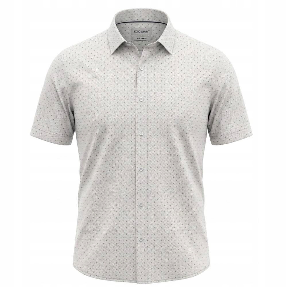 Ego Man košile pánská RE307-02 regular fit krátký rukáv 4XL