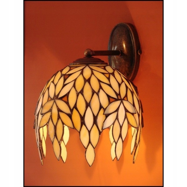 Nástenná lampa vitráž Niagara 22 cm