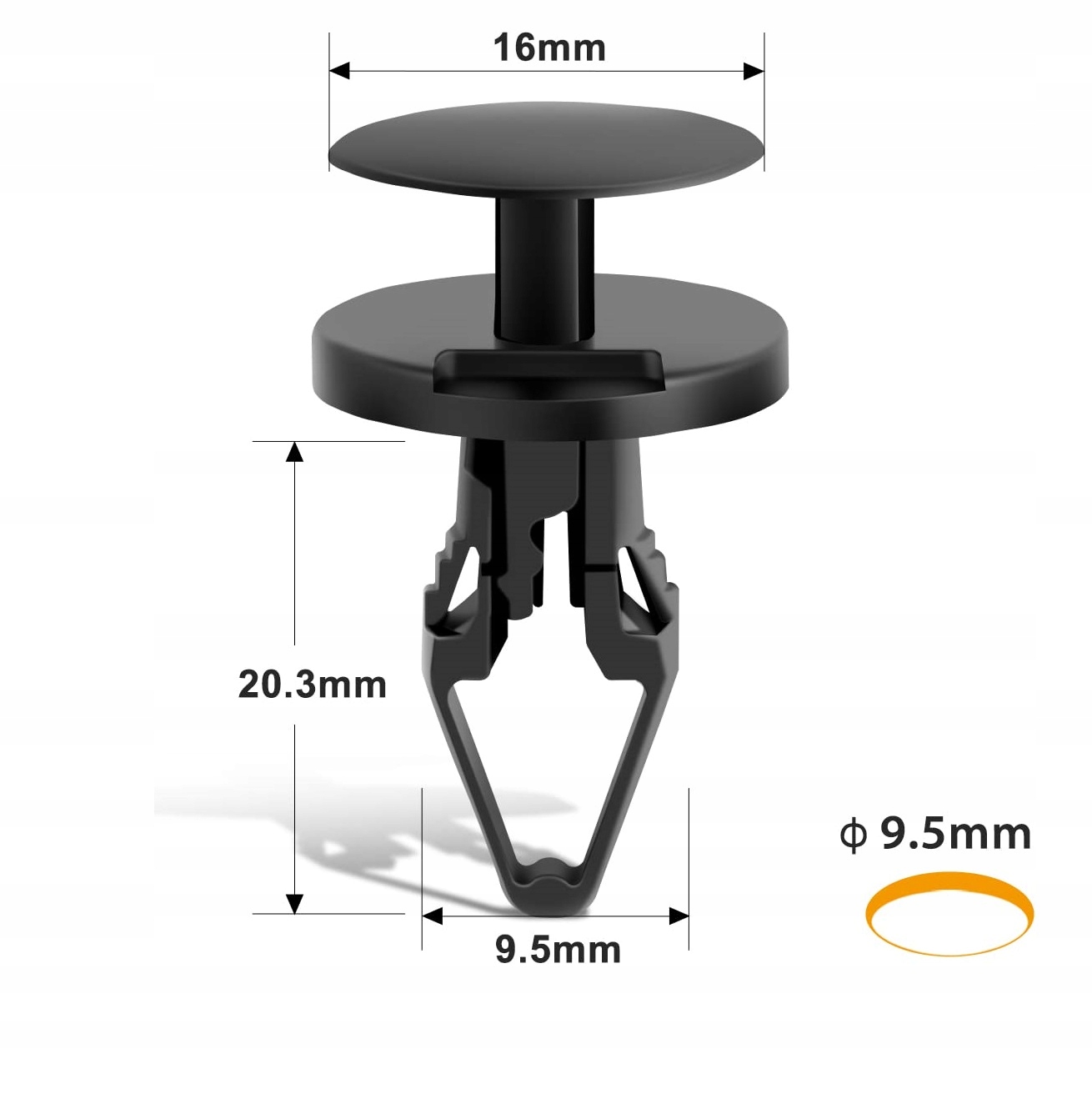 10X KOŁKI NADKOLA PROGU ZDERZAKA OSPRZĘT FORD OPEL GM JEEP CHRYSLER DODGE EAN (GTIN) 44147777755888