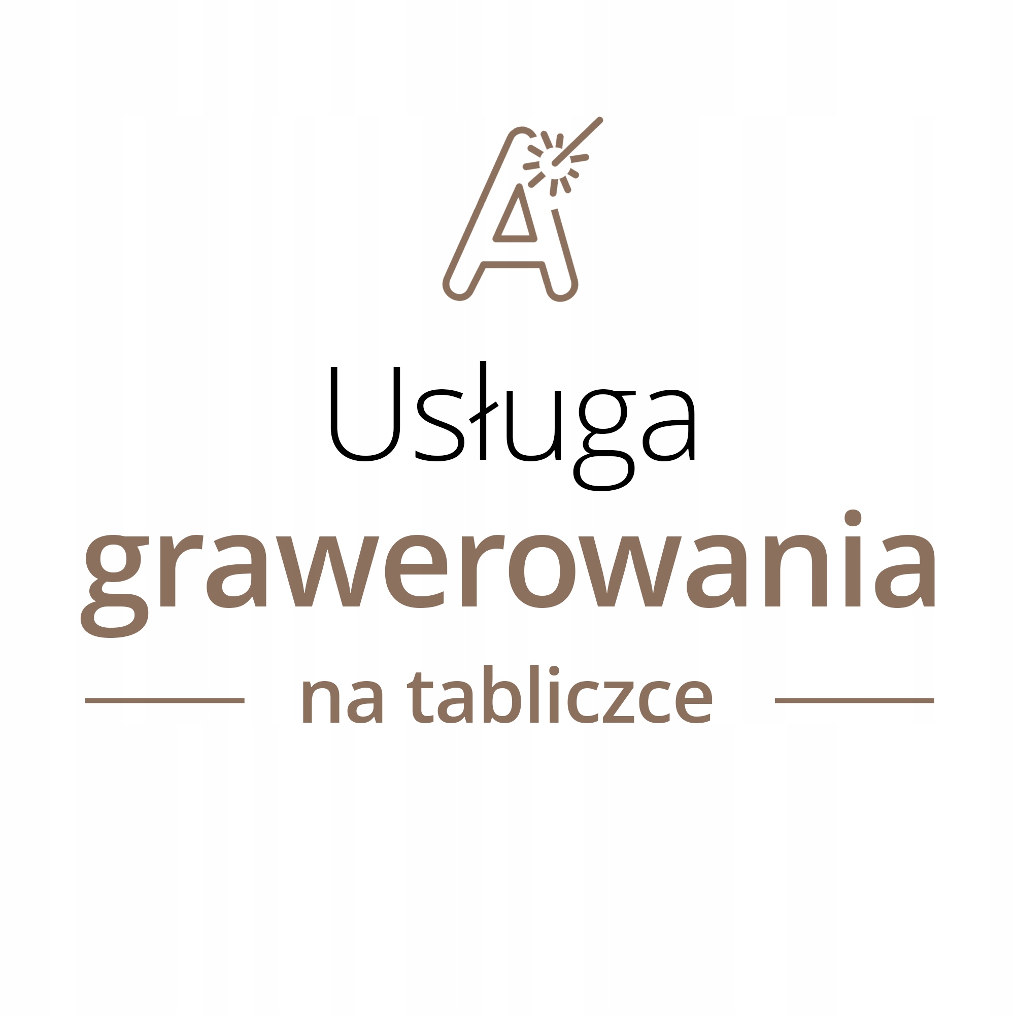 

Usługa grawerowania Na Tabliczce
