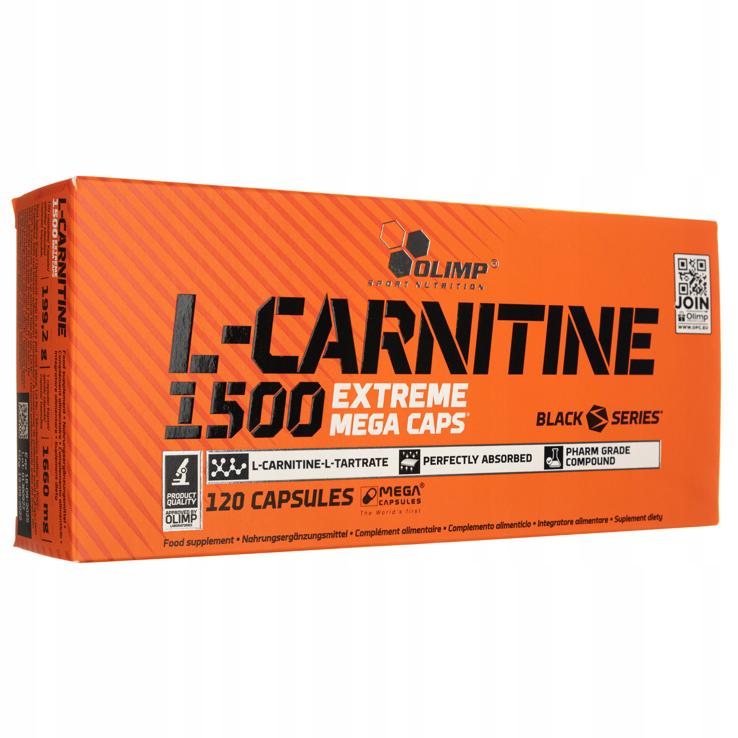 Olimp L-Carnitine 1500 Extreme L Karnitin Redukce hubnutí 120 kapslí