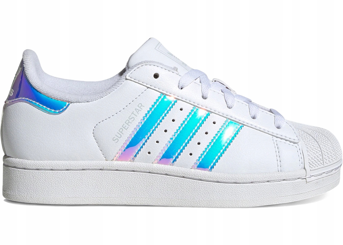 adidas Superstar II JQ2803 bílá s duhovými pruhy pro děti 39 1/3
