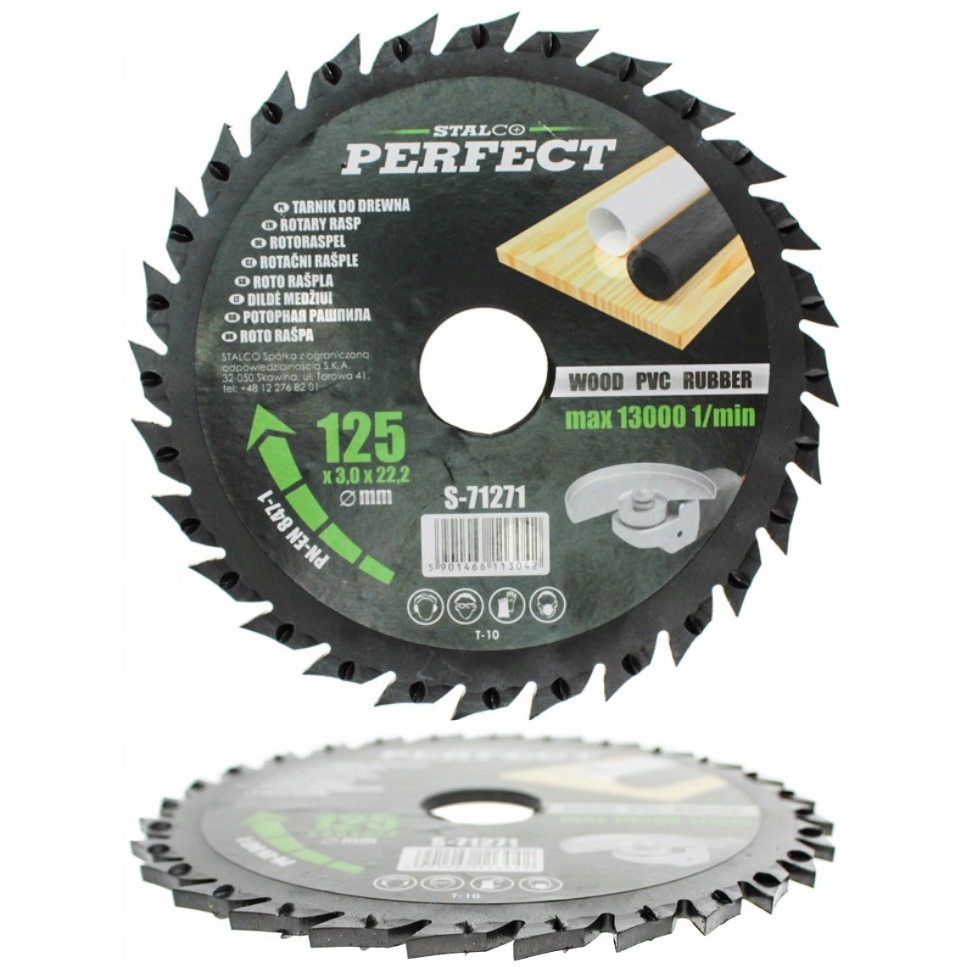 

Tarcza tarnik do drewna 125x3,0x22,2 Stalco 71271