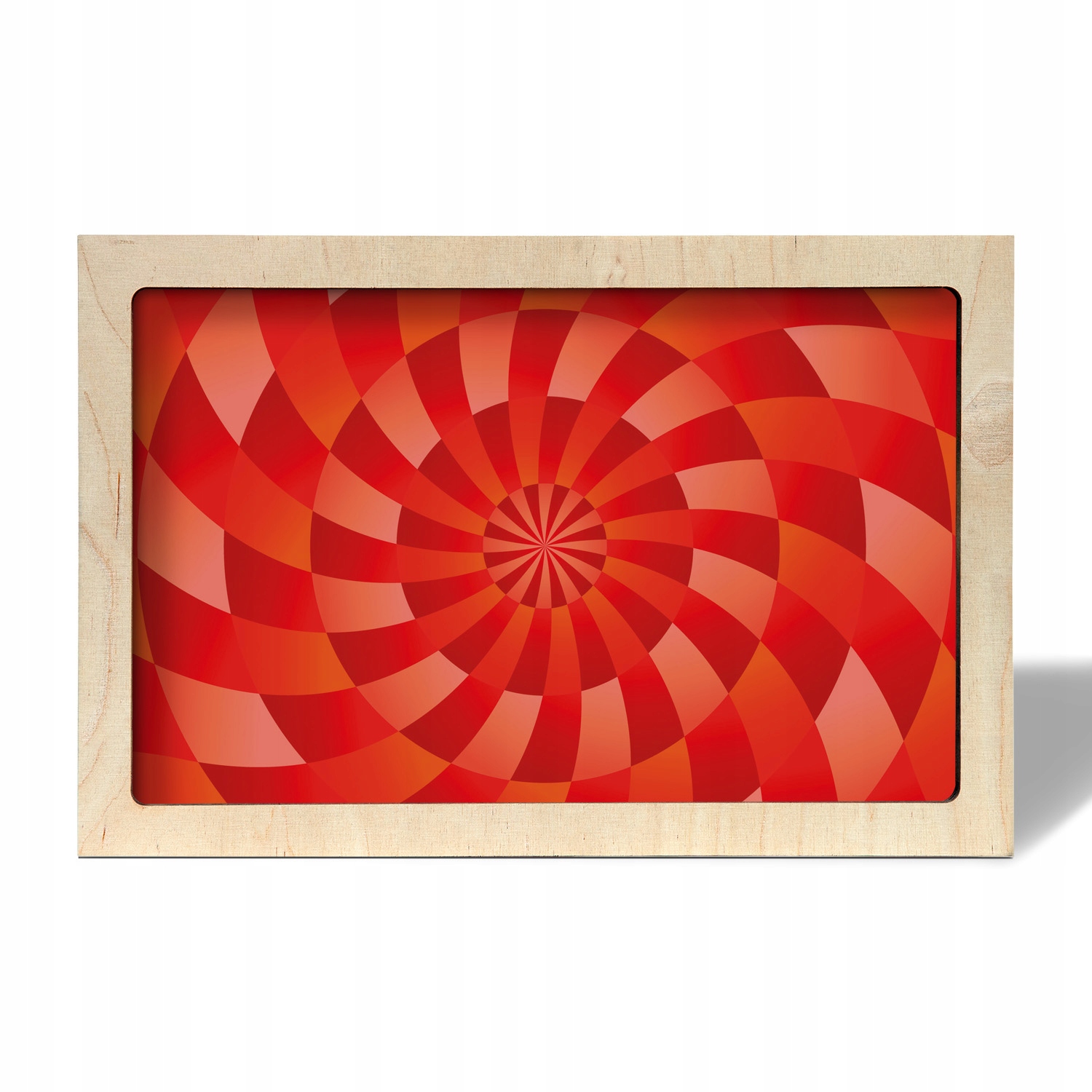 Grafika v rámu do obývacího pokoje Červené kruhy 30x20 cm