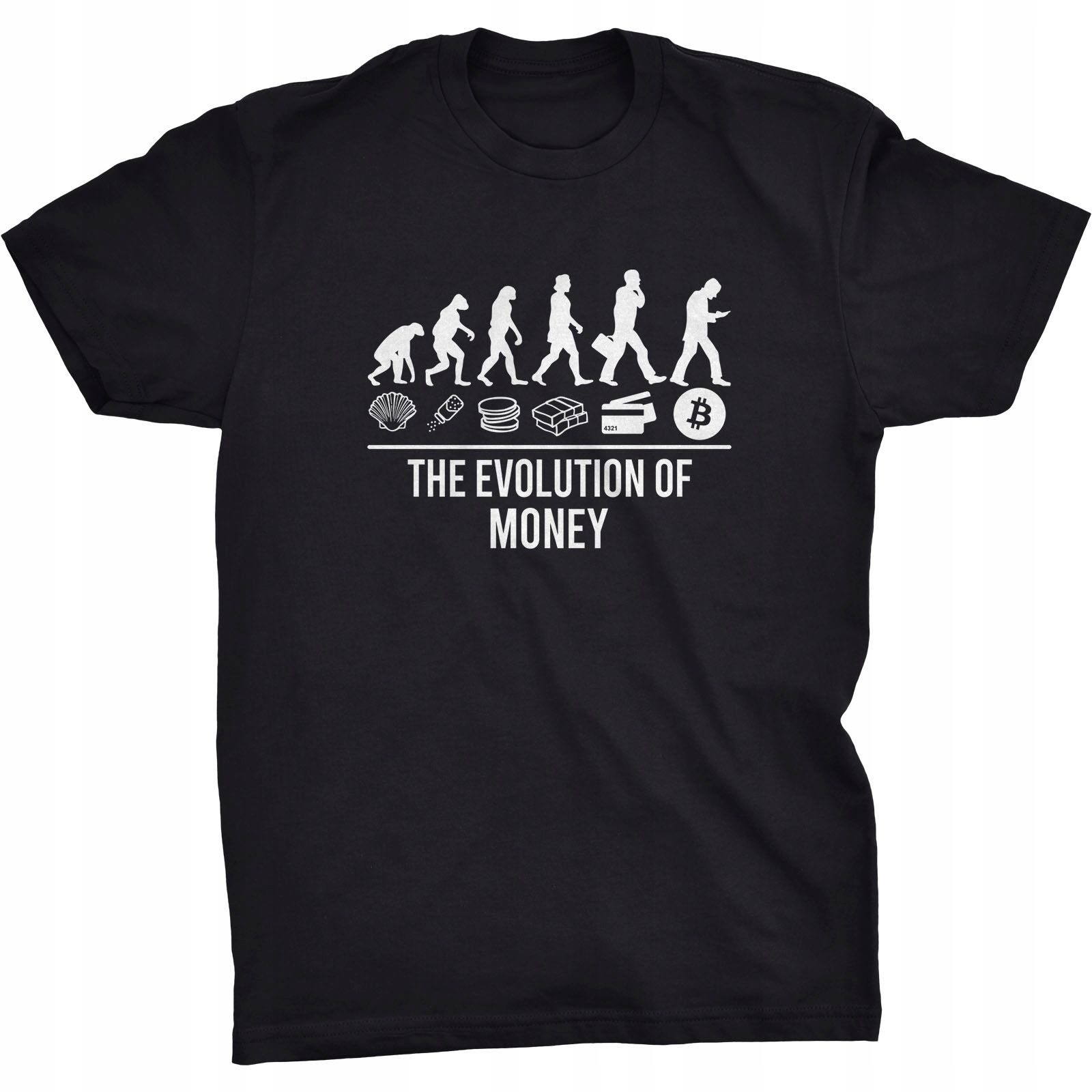 

Evolution Of Money Koszulka Bitcoin Btc Crypto