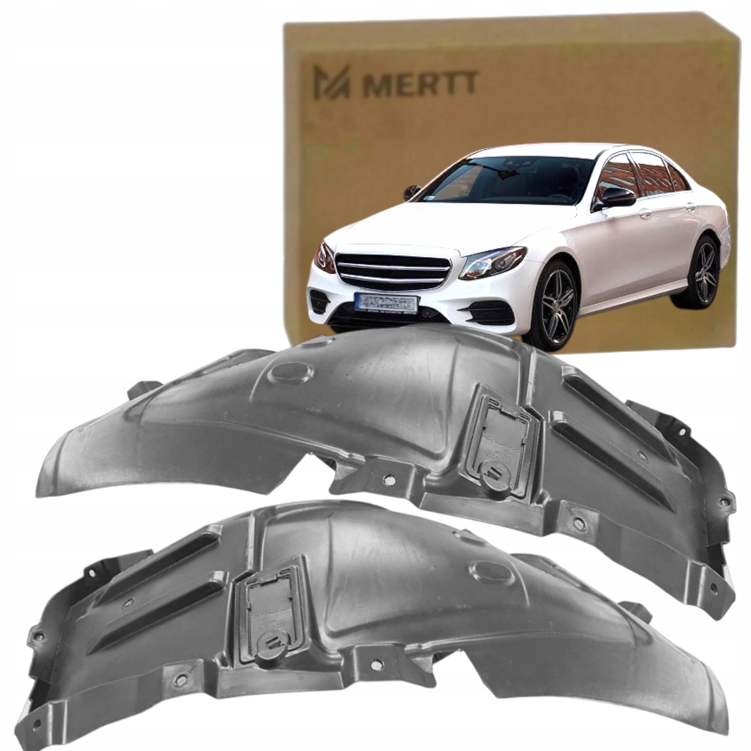 Nadkol přední část kola Mercedes W213 16-20 Pravá Levá Sada.