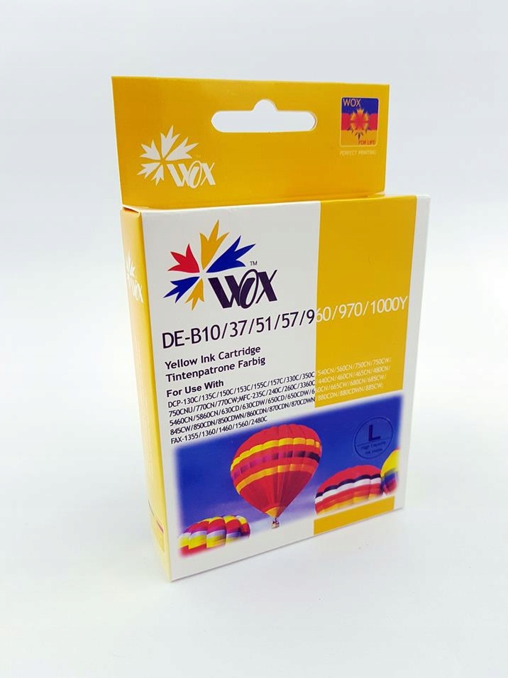 Tusz Wox Yellow Brother LC970Y LC1000Y zamiennik LC970Y LC1000Y