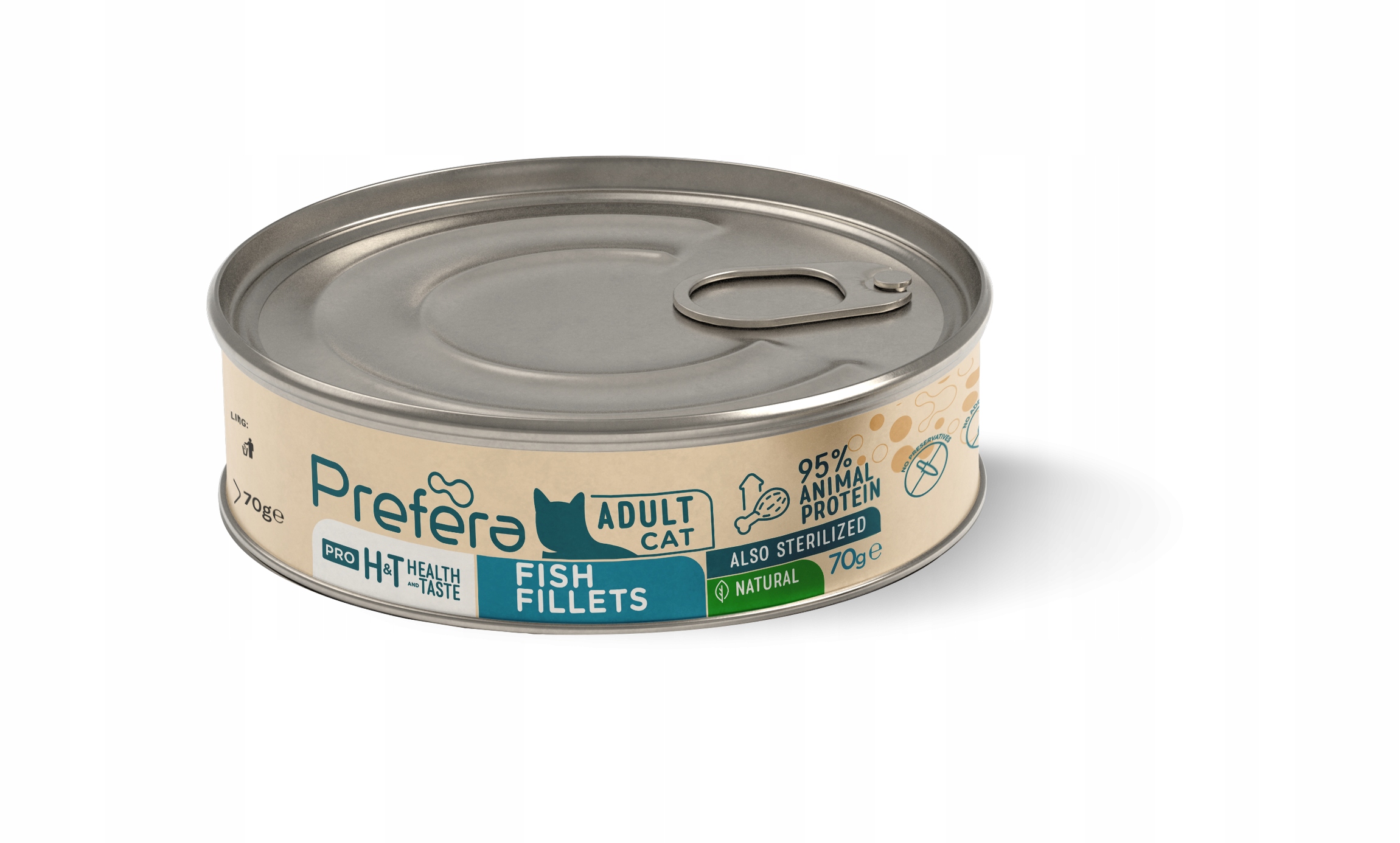 Prefera Pro krmivo krmivo pro kočky, filé z bílé ryba s lososem 70 g