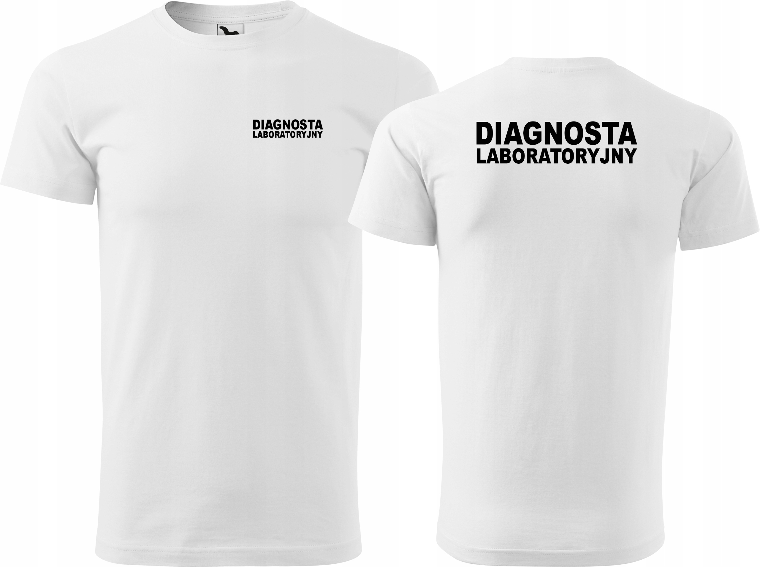 

Męska koszulka medyczna Diagnosta Laboratoryjny.