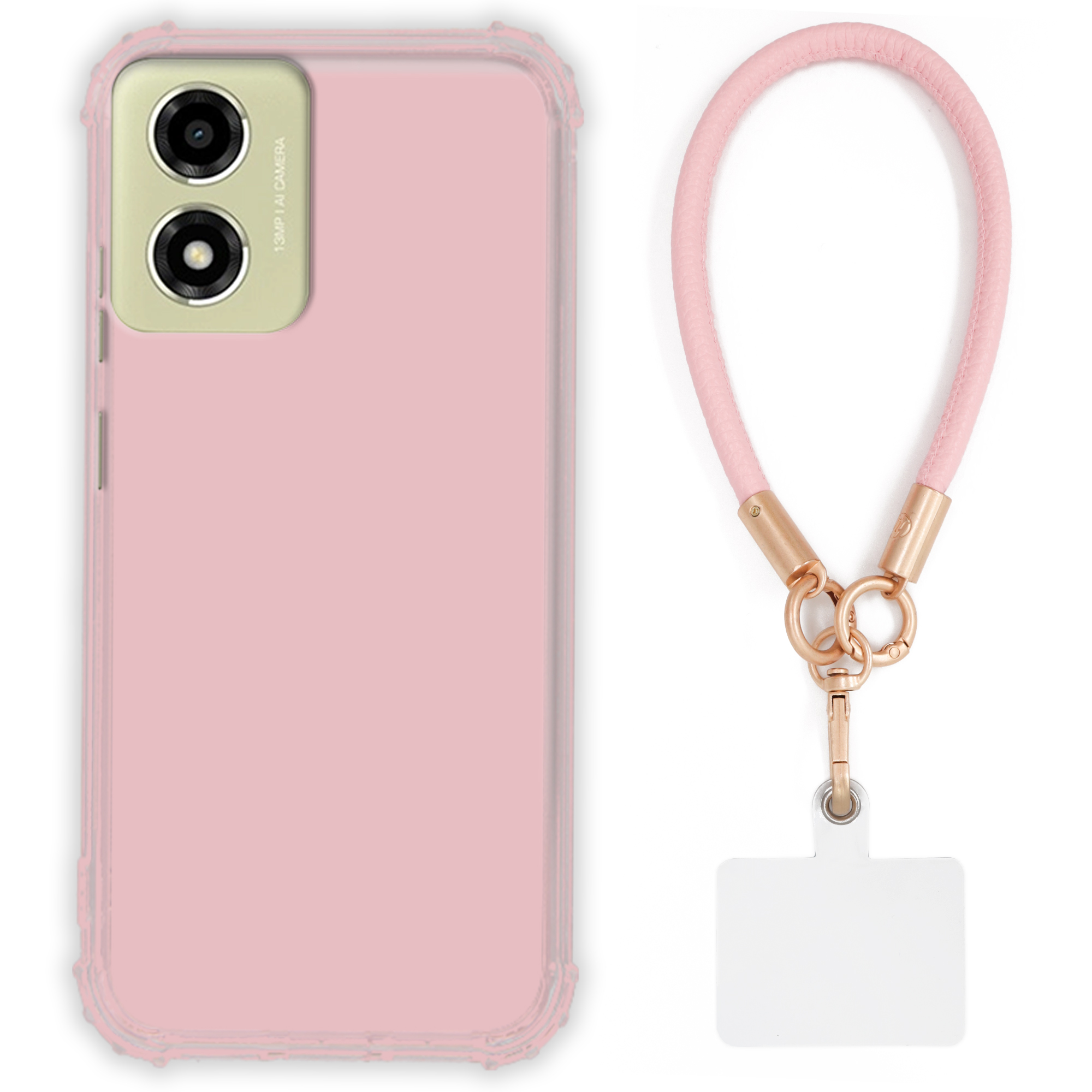 Puzdro Pre Motorola G04 Case Antishock Pinky Ružové Vodítko Sada Odolné Tpu