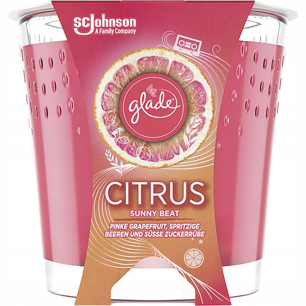

Glade Citrus Sunny Beat Świeca zapach. 129g Szkło