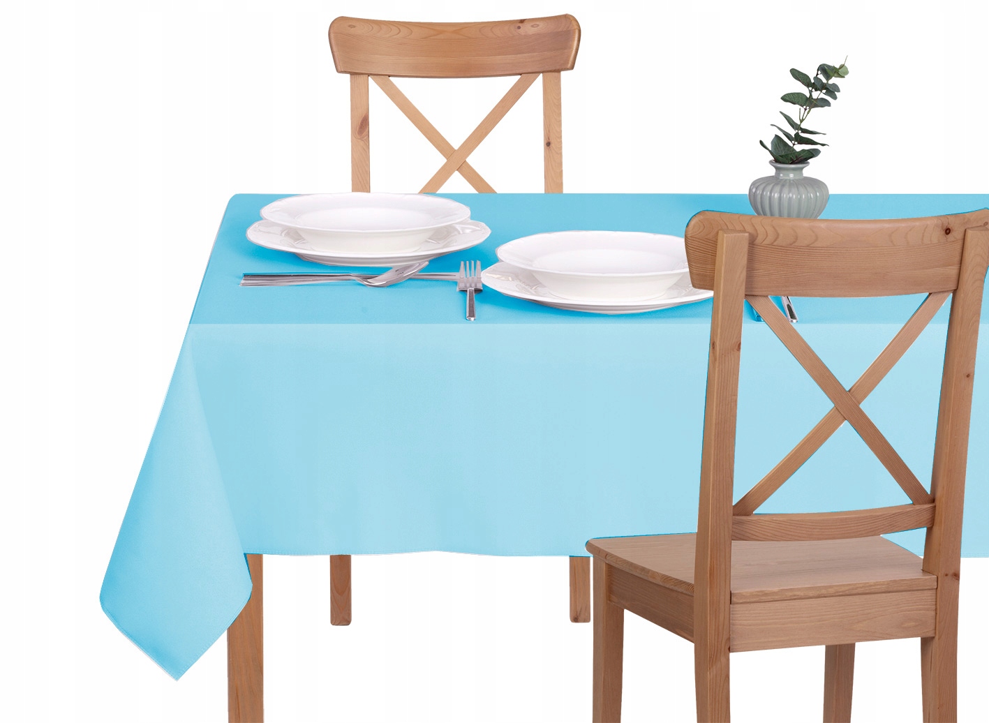 

Obrus Plamoodporny - 120X240 - Solid Błękitny