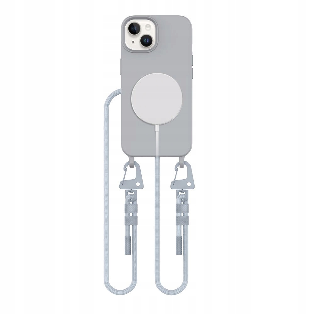 Etui do iPhone 13 Tech-protect Magnecklace Magsafe szare