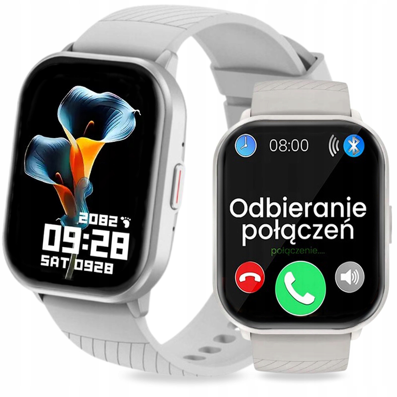 Hodinky Chytré Hodinky Dámské Polské Menu Hovory Puls Tlak Sport Šedé