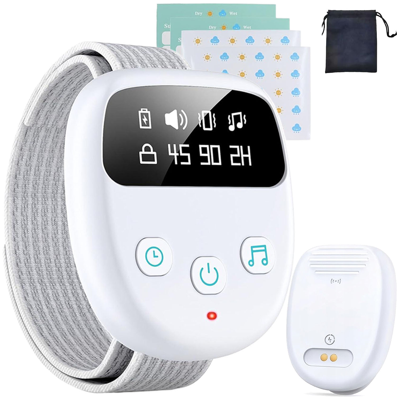 Alarm probuzení Bedee Noční namáčení s bezdrátovým senzorem pro dítě