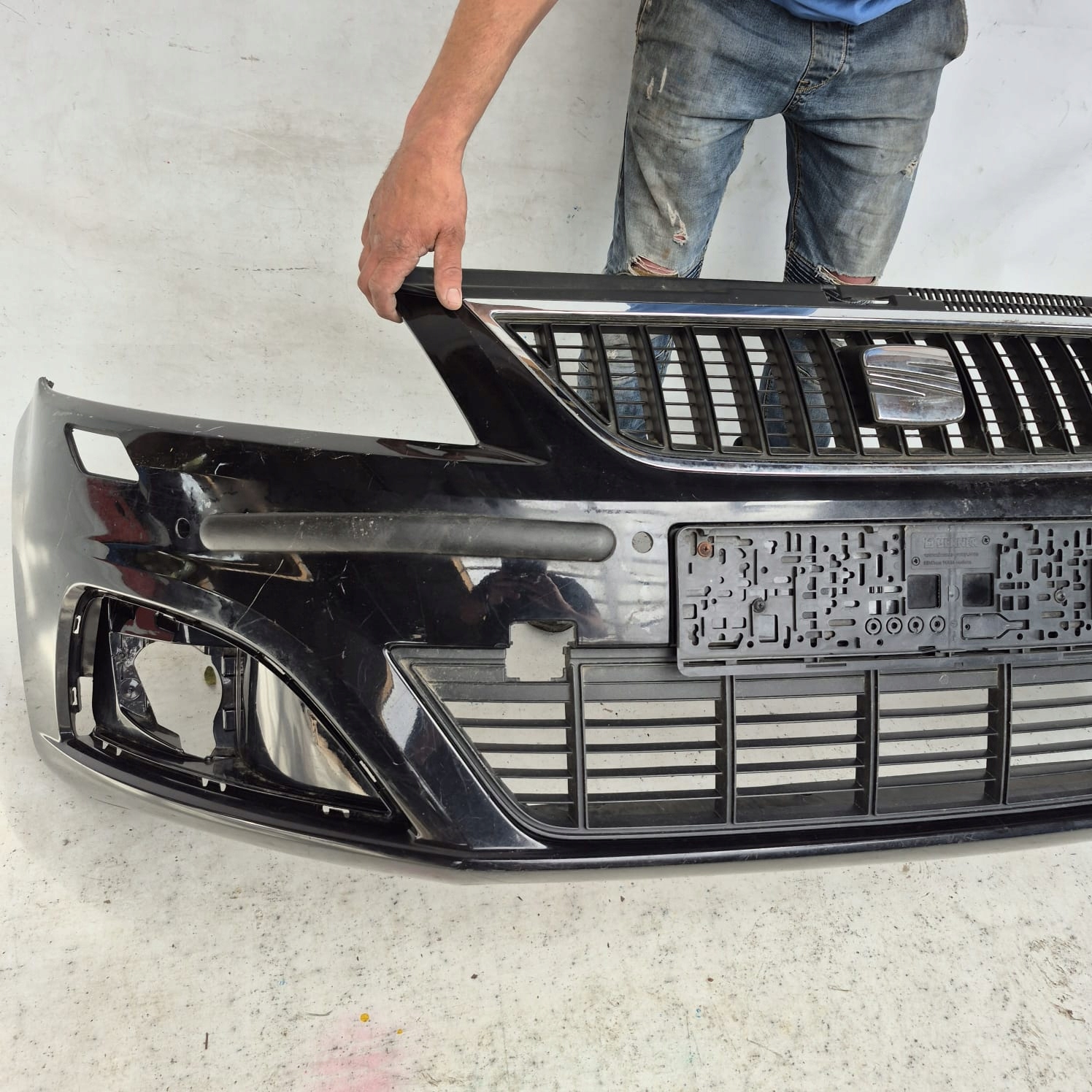 SEAT ALHAMBRA II 2 10-20 bumper front front washer PDC