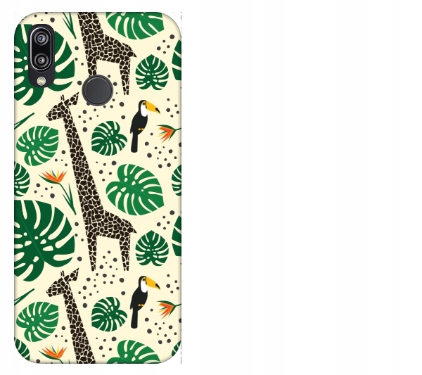 

Etui pokrowiec Huawei P20 Lite Żyrafy tukany dżung