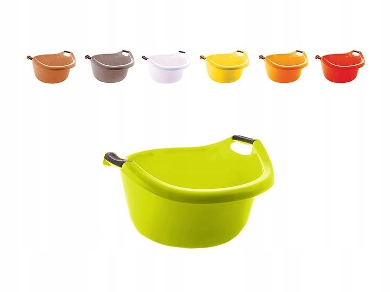 MISKA Z USZAMI 20L MISKI PLASTIKOWE DUŻA MISA Kształt okrągły