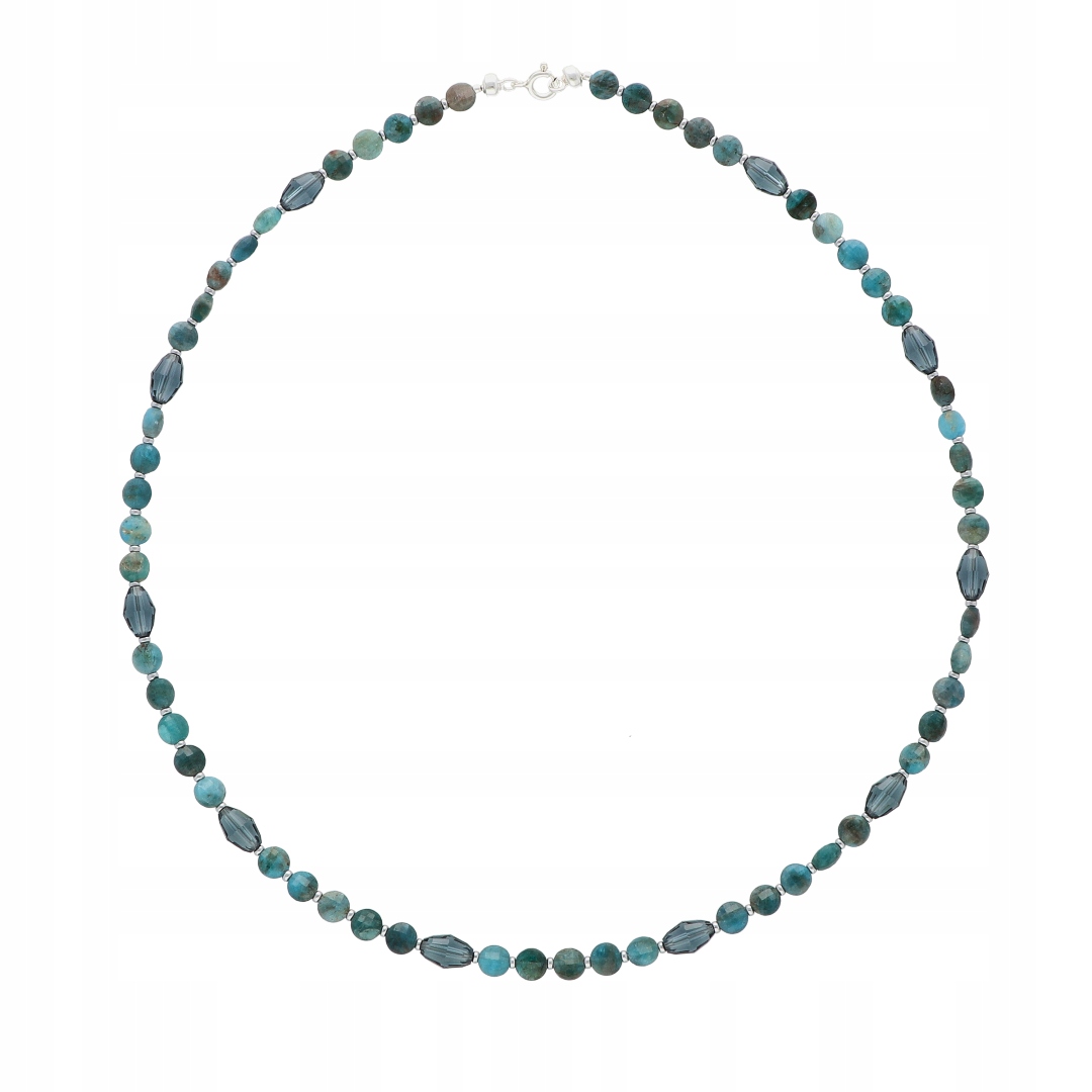 Náhrdelník s apatitem a krystalem Swarovski